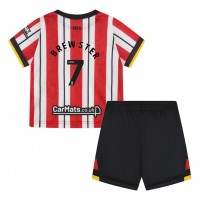 Camiseta Sheffield United Rhian Brewster #7 Primera Equipación Replica 2024-25 para niños mangas cortas (+ Pantalones cortos)